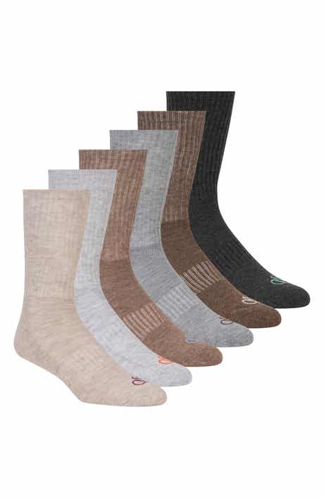 6-Pack Half Terry Crew Socks