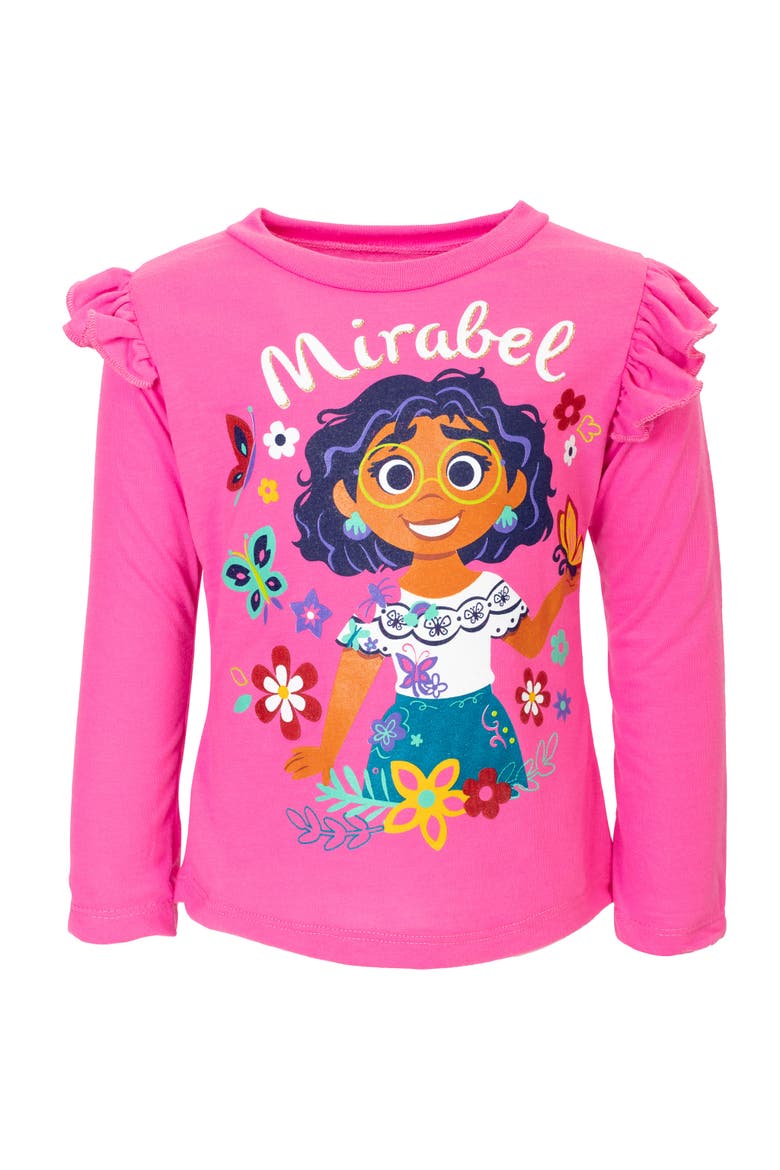 Encanto Mirabel 2-Piece Long Sleeve Tee and Leggings Set, Alternate, color, Mirabel Pink Navy