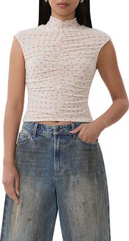 AFRM Jolie Mock Neck Sleeveless Top