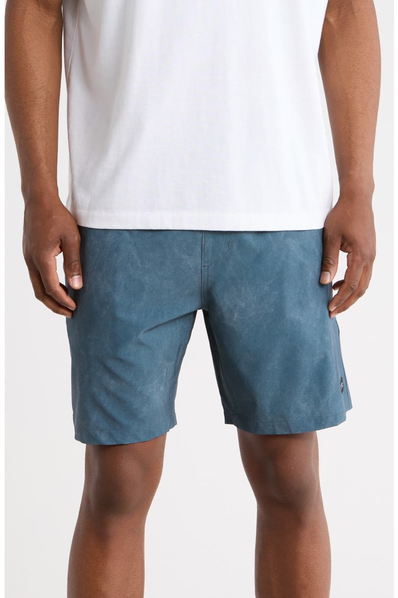 Tie Town Pull-On Shorts, Main, color, DARK SLATE