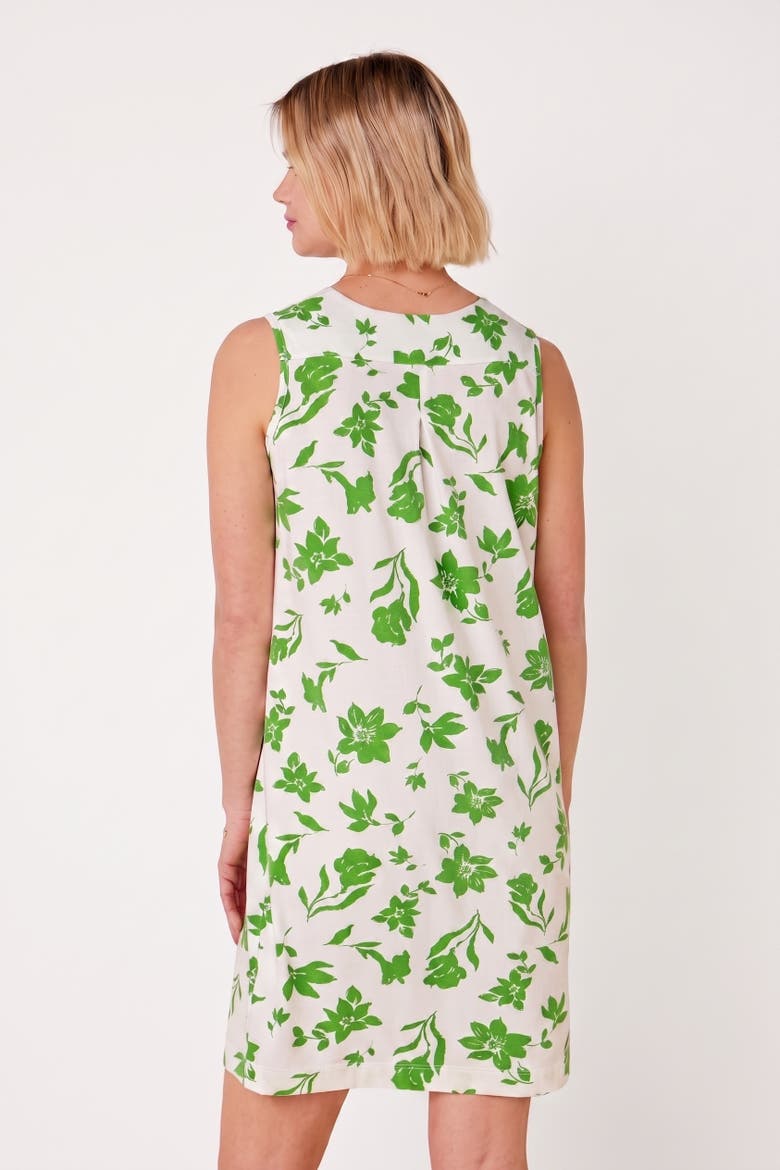 Floral Pima Knit Sleeveless Nightgown, Alternate, color, Isa