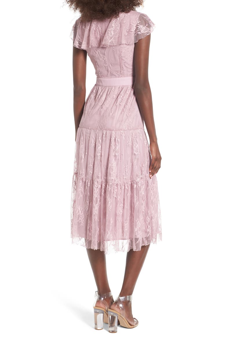 Hadley Lace Midi Dress, Alternate, color, LAVENDER