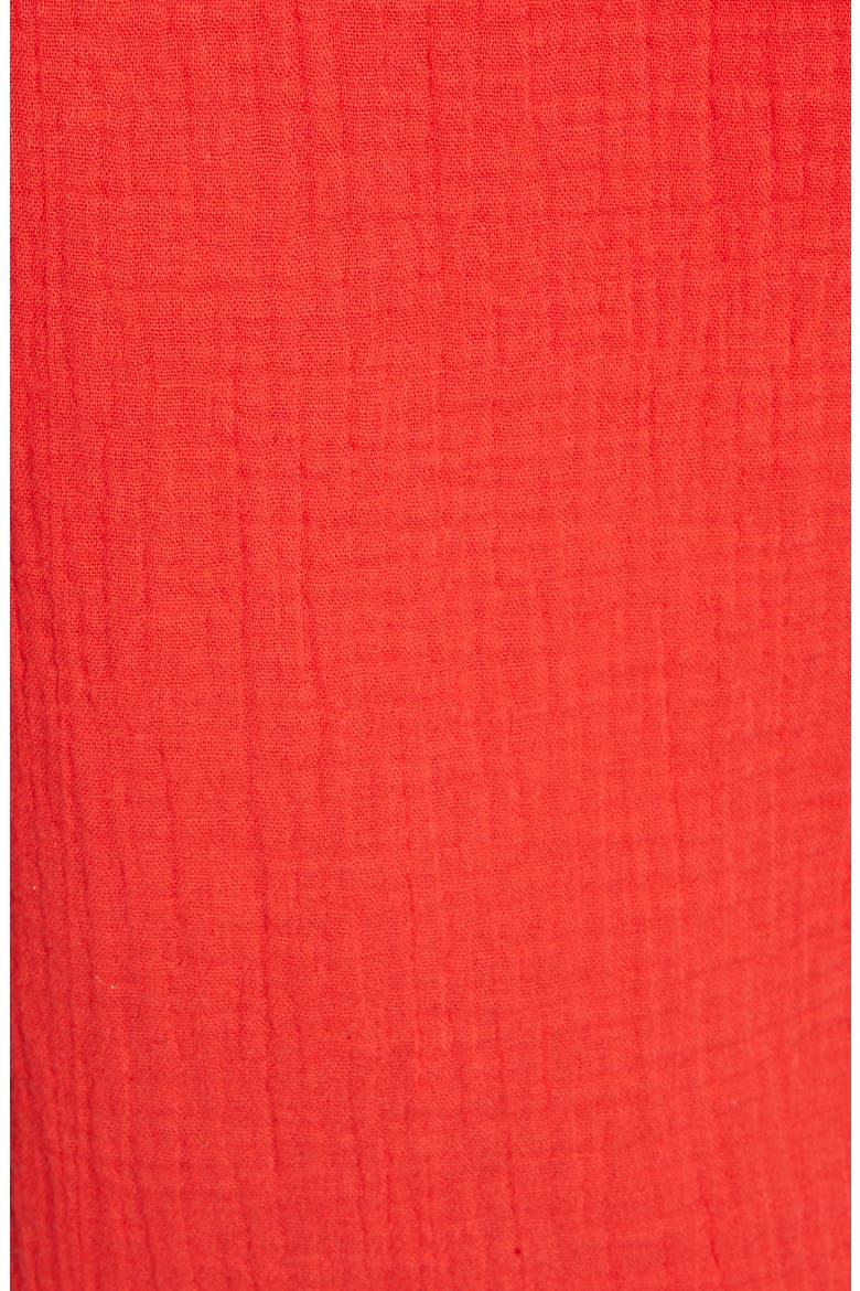 Tie Hem Gauze Top, Alternate, color, WATERMELON