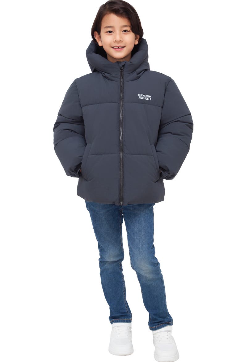 Kids' Explorer Fleece-Lined Hooded Jacket, Alternate, color, Grey