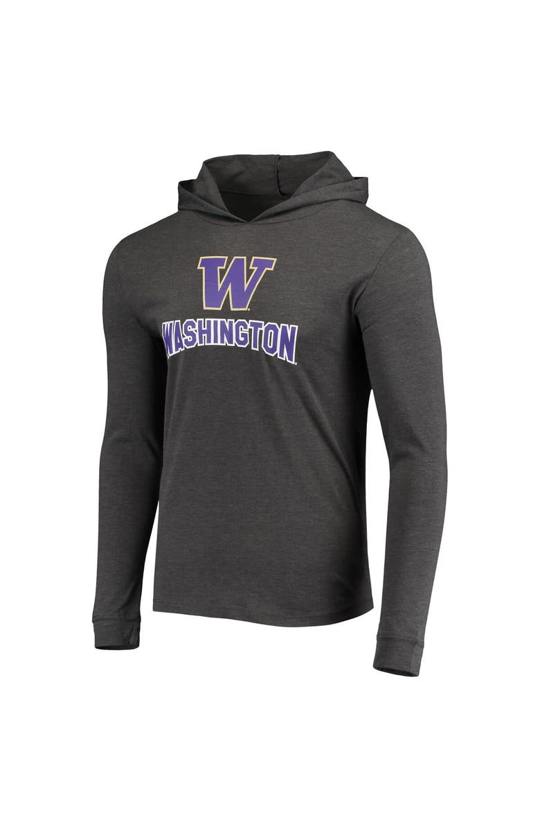 CONCEPTS SPORT Men's Concepts Sport Purple/Heather Charcoal Washington Huskies Meter Long Sleeve Hoodie T-Shirt & Jogger Pajama Set, Alternate, color, 