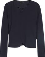 Emporio Armani Zip Front Collarless Jacket