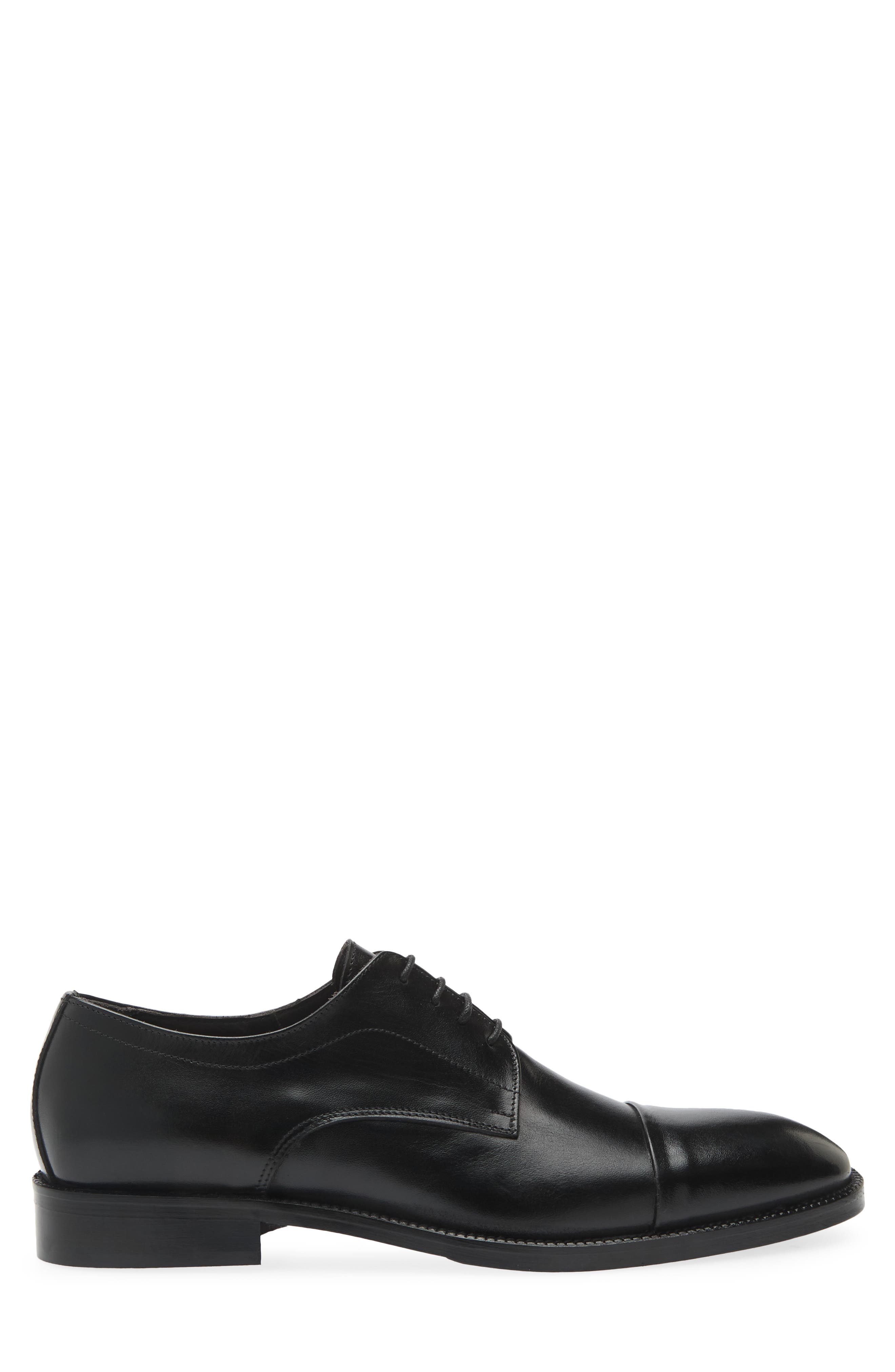 Aydinn Cap Toe Derby, Alternate, color, BLACK LEATHER