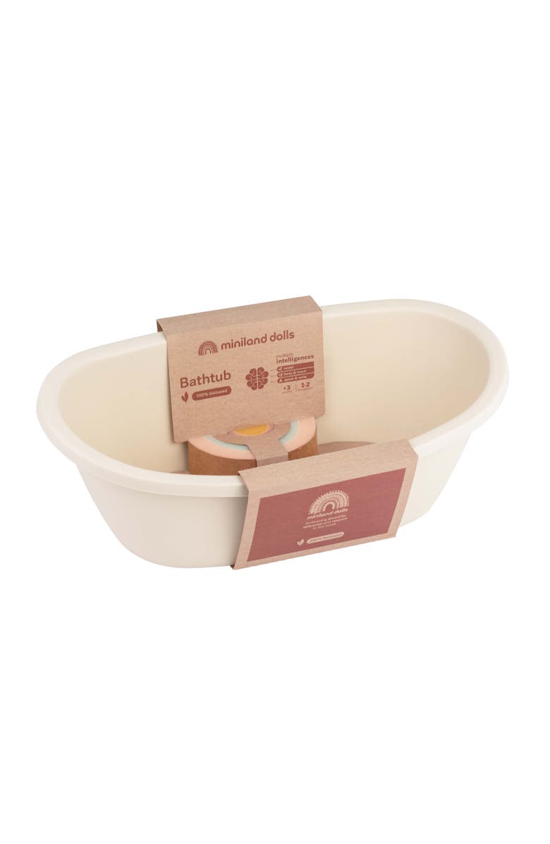 Miniland Bathtub And Rainbow Sponge Set, Alternate, color, Light Skin