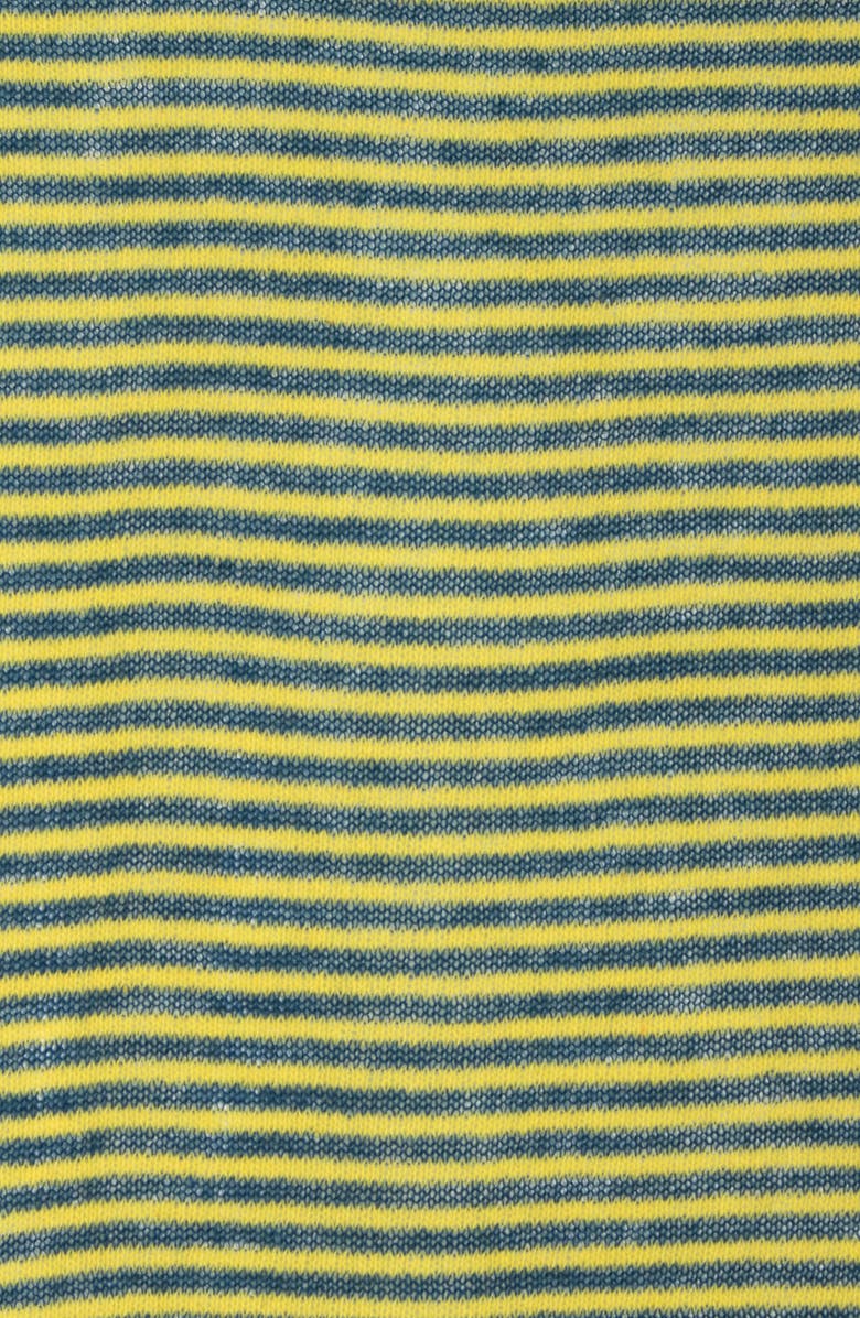 Portolano Stripe Wool Blend Scarf, Alternate, color, Teal/ Tweety Bird Yellow