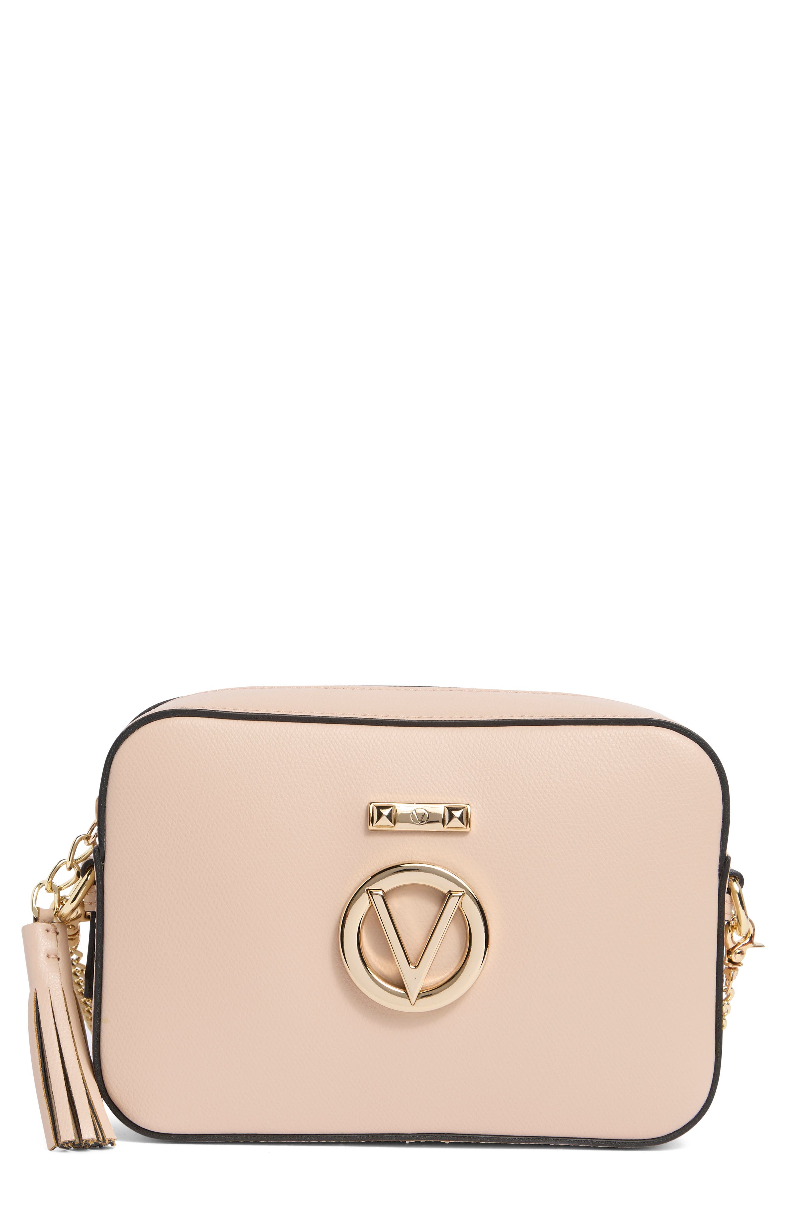 Valentino By Mario Valentino Babette Bonbonniere Rose Leather Camera Bag In Pink