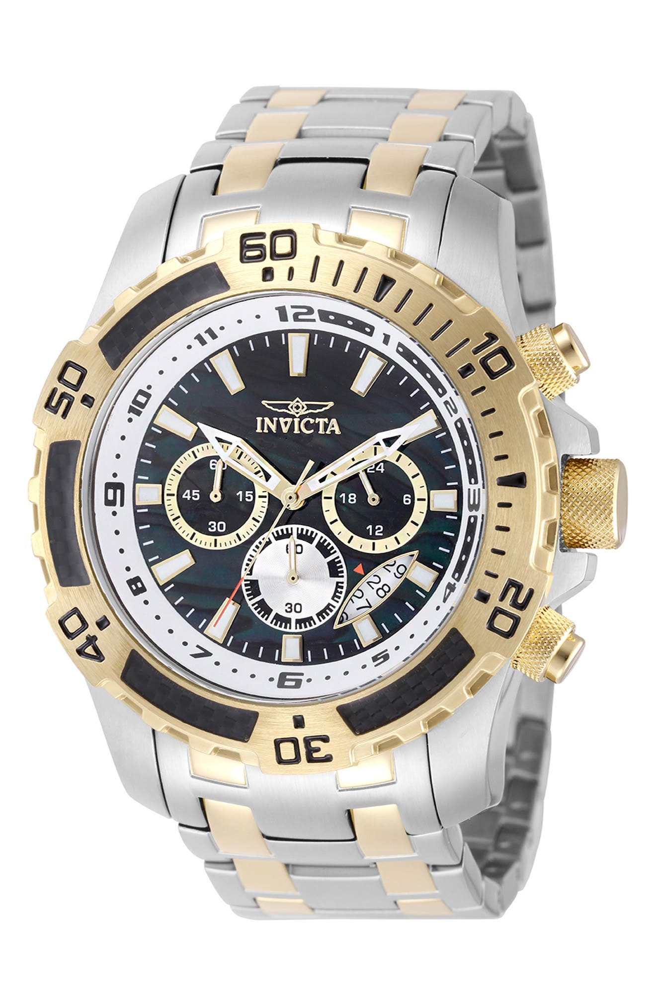 Pro Diver Abalone Shell Quartz Bracelet Watch, 51mm