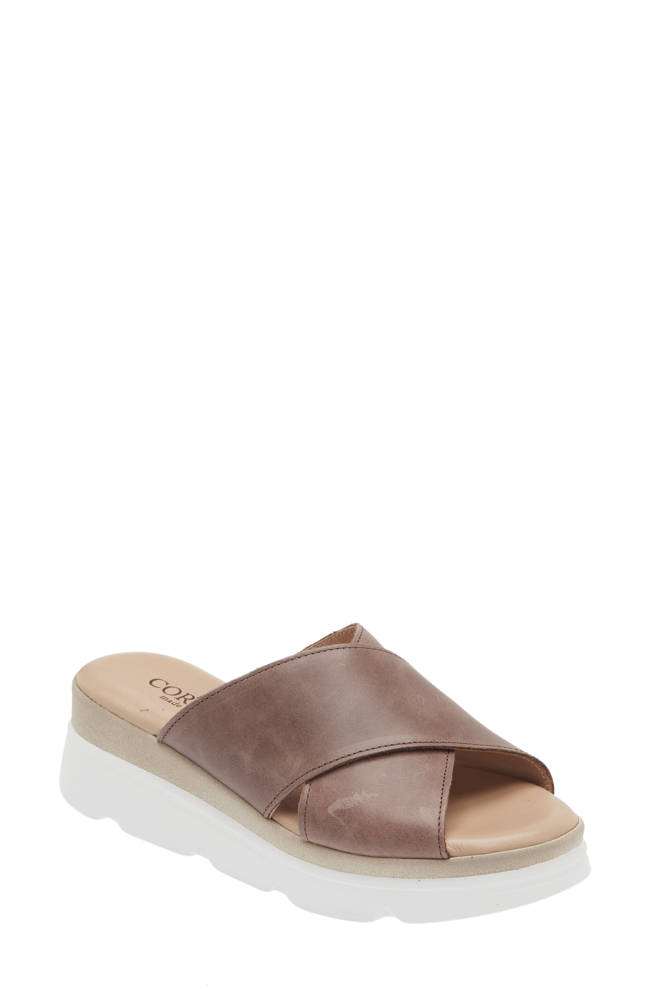 Cordani Aramis Crisscross Platform Slide Sandal, Main, color, 