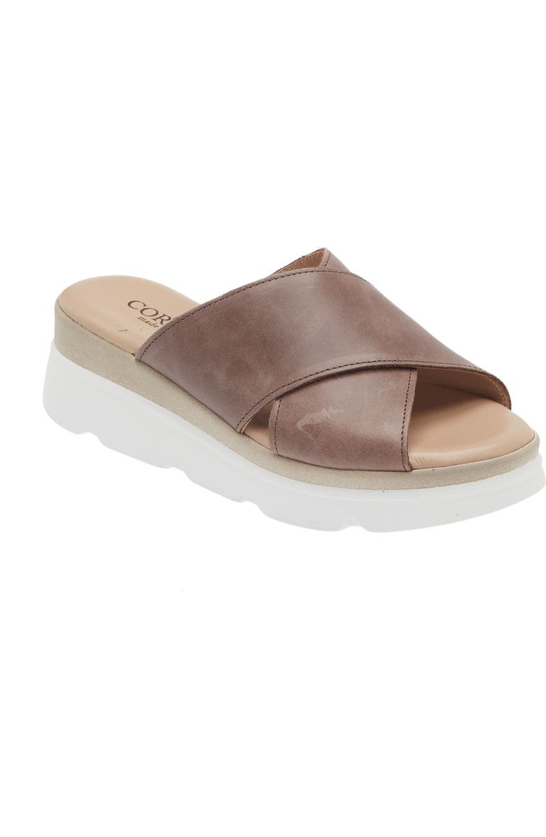 Cordani Aramis Crisscross Platform Slide Sandal, Main, color,