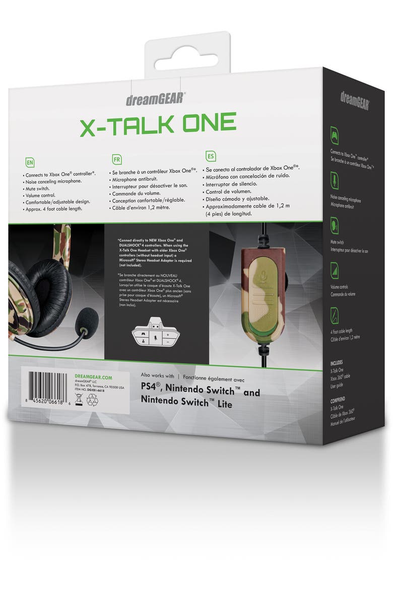 Wired Headset - Dreamgear X-Talk Headset With Boom Mic, Alternate, color, Multicolor