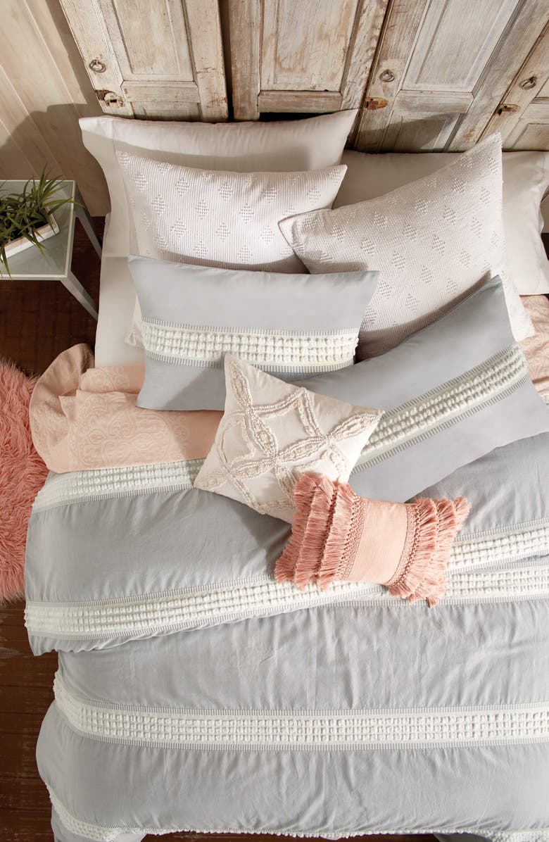 Peri Home Tufted Dot Stripe Cotton Comforter & Sham Set, Alternate, color, 