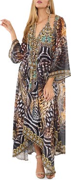 RANEES Animal Print Halter Dress