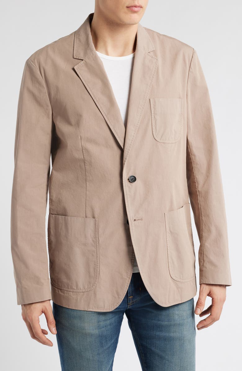 rag & bone Butler Peached Cotton Sport Coat, Alternate, color, Desert Taupe