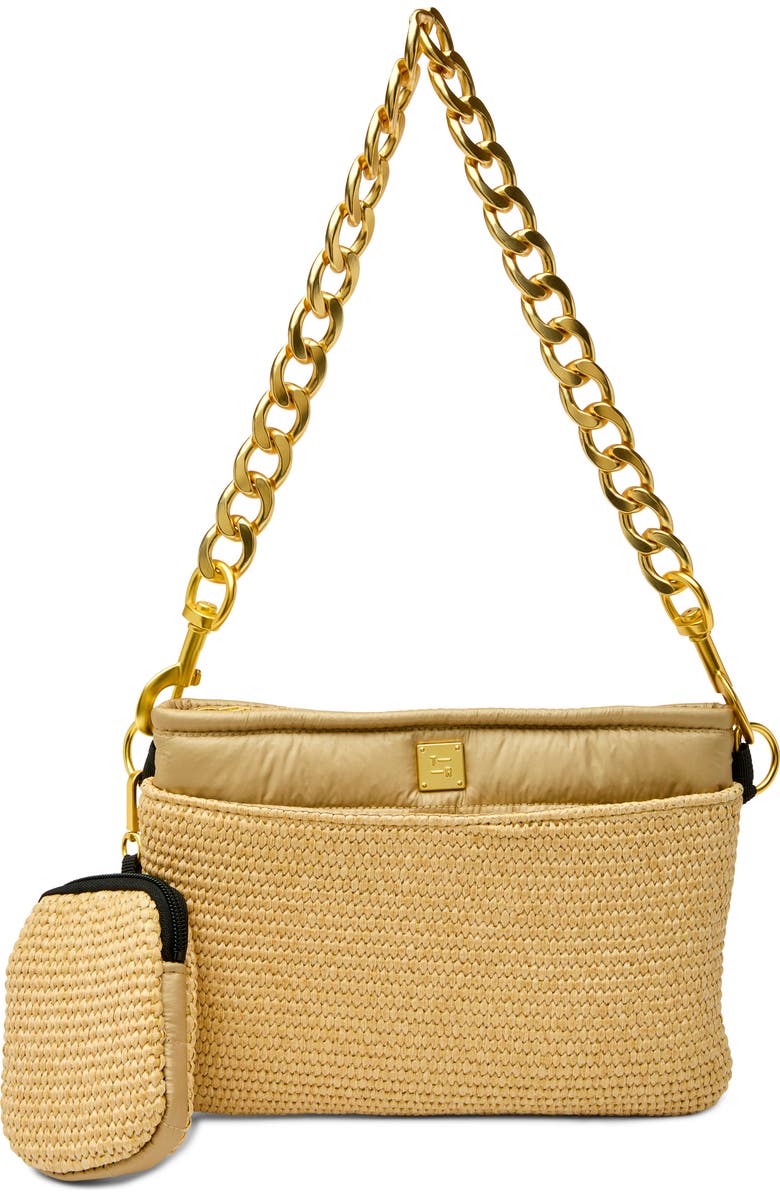 THINK ROYLN Downtown Raffia Crossbody Bag, Alternate, color,