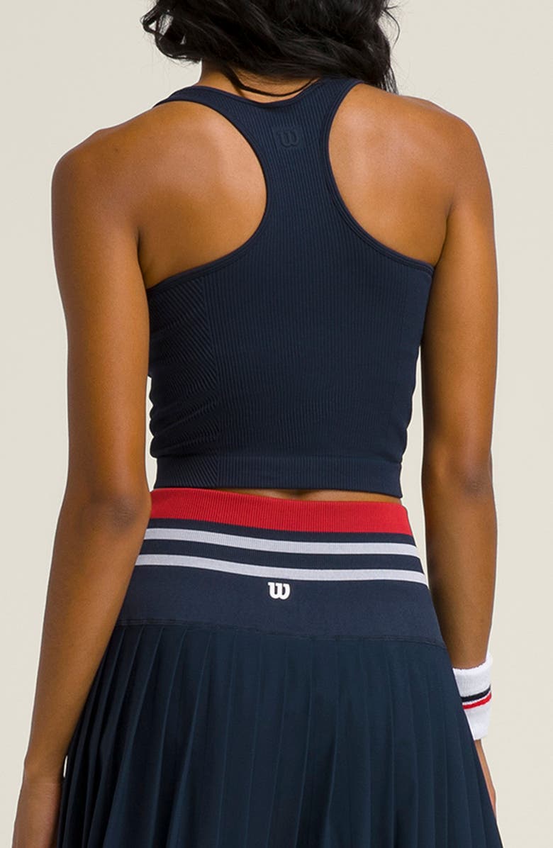 WILSON Everyday Rib Bra Tank, Alternate, color, Classic Navy
