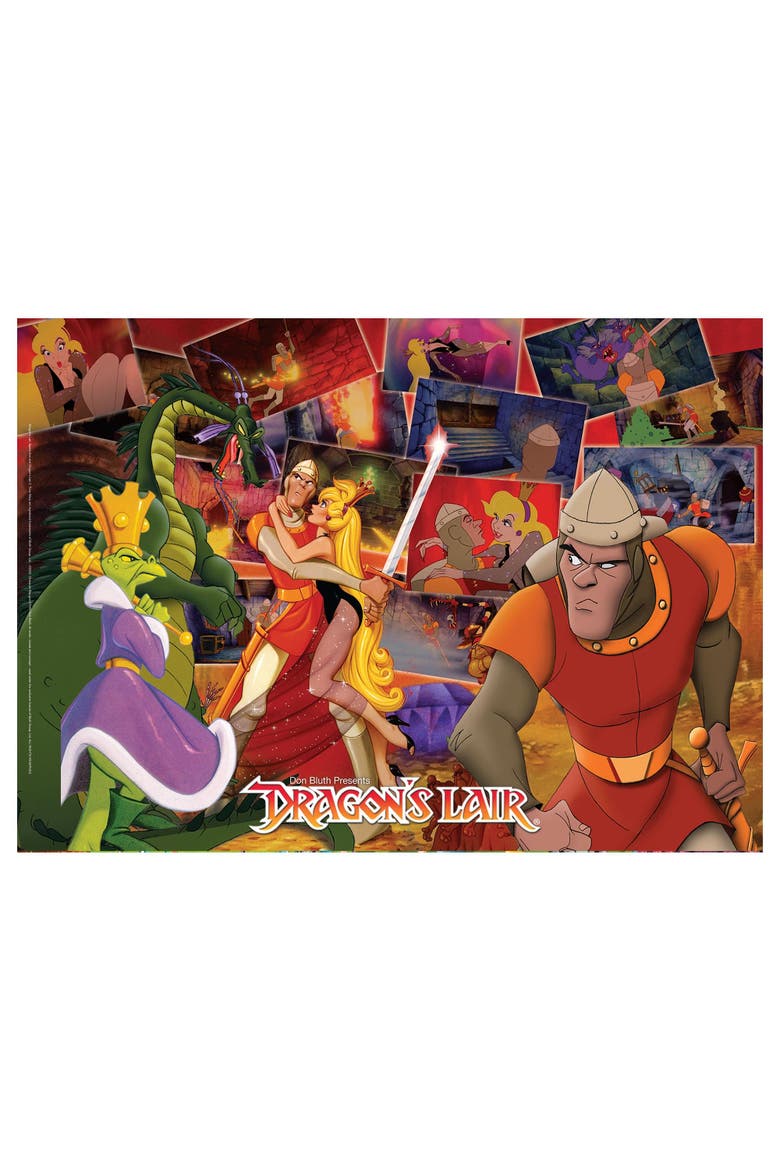 Dragon's Lair Collage 1000-Piece Jigsaw Puzzle | Toynk Exclusive, Main, color, Multi-Color