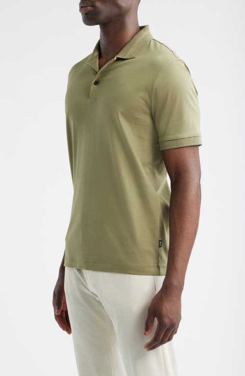 Hugo Boss Boss Phillipson Mercerized Cotton Polo In Multi