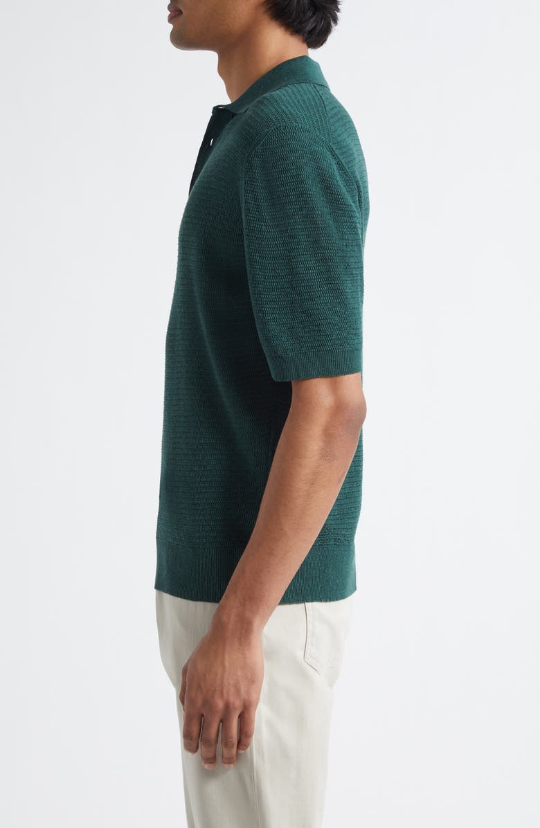 ISAIA Silk & Linen Polo Sweater, Alternate, color, Gs168 520