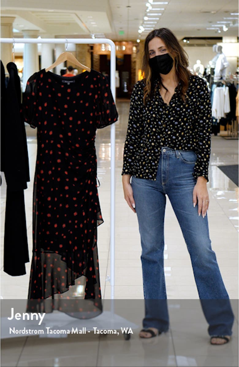 Ruched High-Low Midi Dress, sales video thumbnail