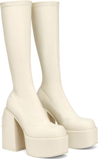 NAKED WOLFE【SUGAR PLATFORM BOOTS】ブーツ Sugar Black Stretch