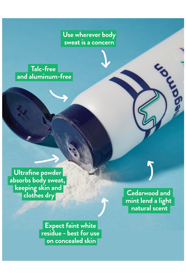 Megaman Dry Guy Talc Free Body Powder, Alternate, color, NONE