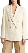 Vince Double Breasted Crepe Blazer