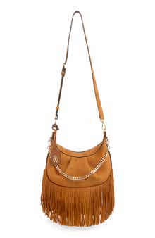 Stuart Weitzman Crescent Fringe Crossbody Bag