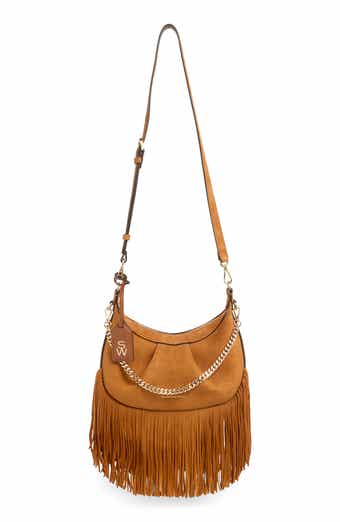 Stuart Weitzman Crescent Fringe Crossbody Bag