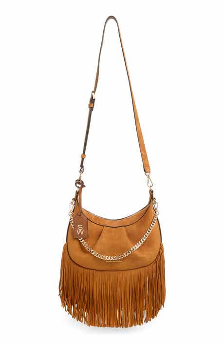 Stuart Weitzman Crescent Fringe Crossbody Bag