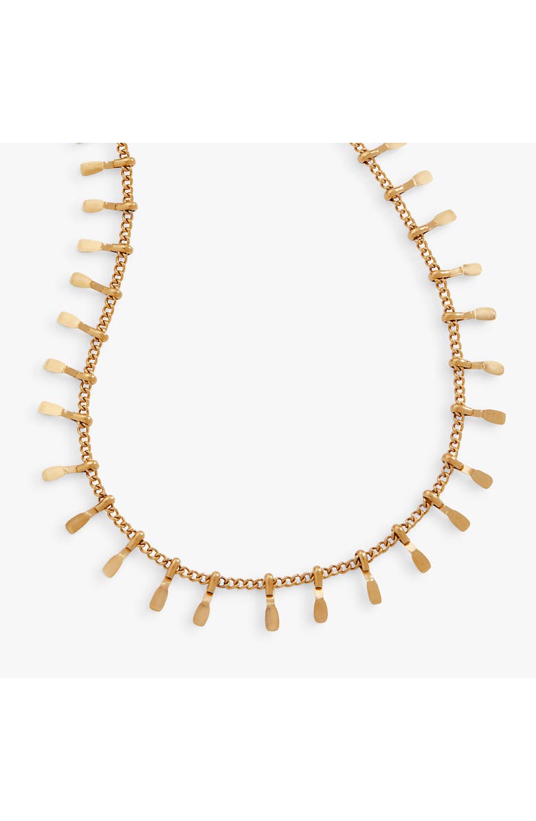 Alex and Ani Paddle Tassel Chain Anklet, Alternate, color, Gold