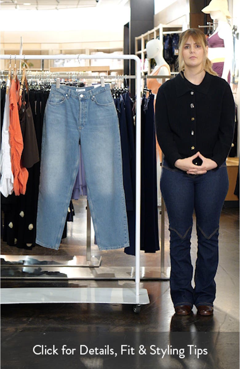 Starring Hailey Bieber Jennifer Barrel Leg Jeans, sales video thumbnail