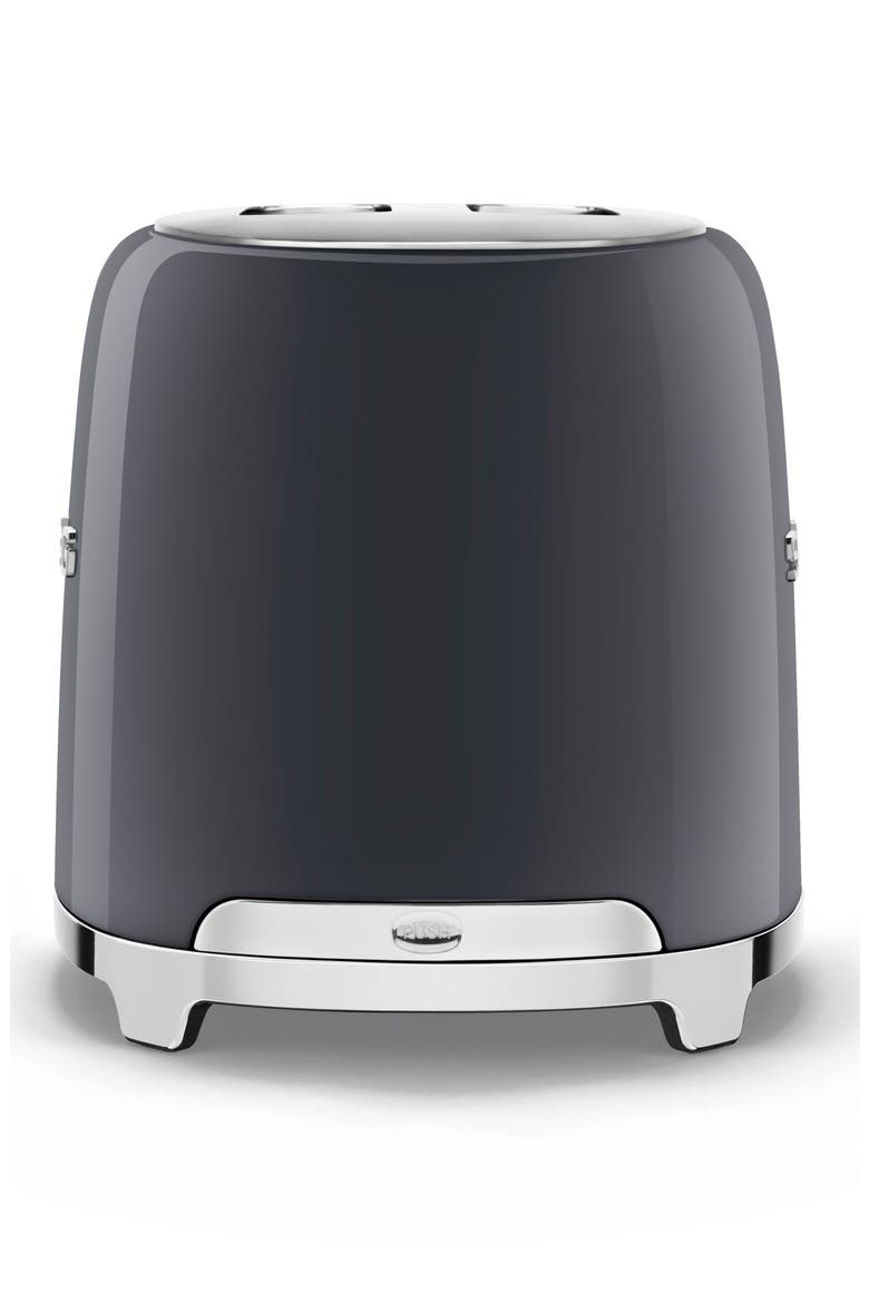 50s Retro Style Two-Slice Toaster, Alternate, color, SLATE GREY