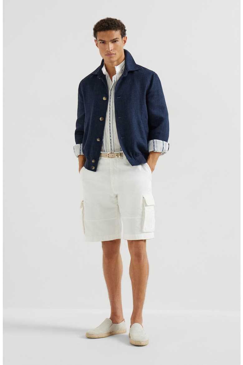 Mandarin collar shirt, Alternate, color, White