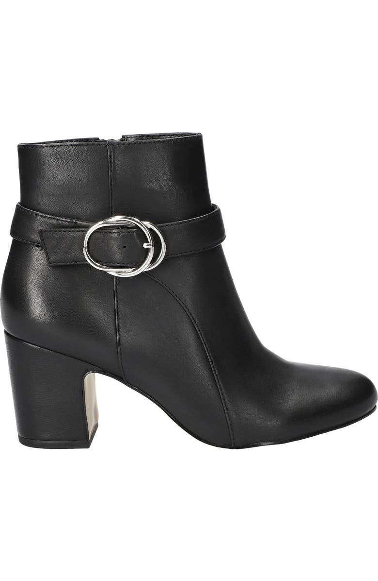 Bella Vita Gamela Moto Bootie, Alternate, color, Black Leather