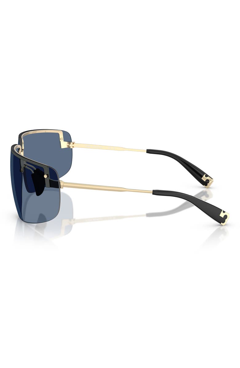 Tory Burch 75mm Semi Rimless Pillow Sunglasses, Alternate, color,