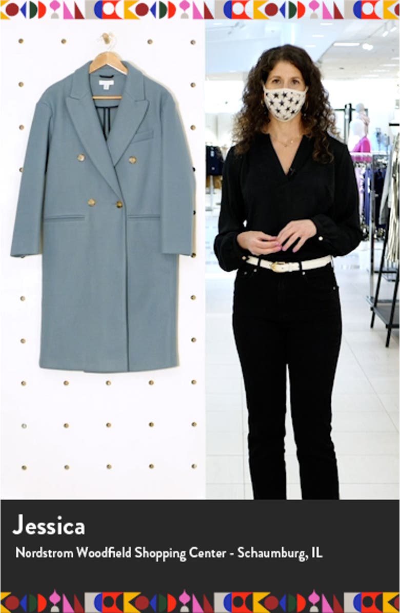 Brooke Double Breasted Long Coat, sales video thumbnail