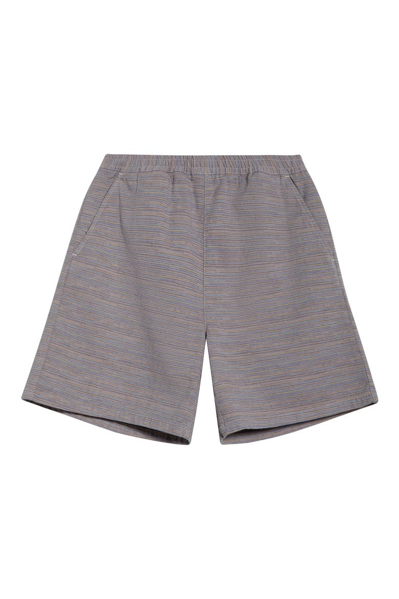Gellar Cotton Jacquard Shorts, Alternate, color, GELLAR DARK GREY MULTI STRIPE