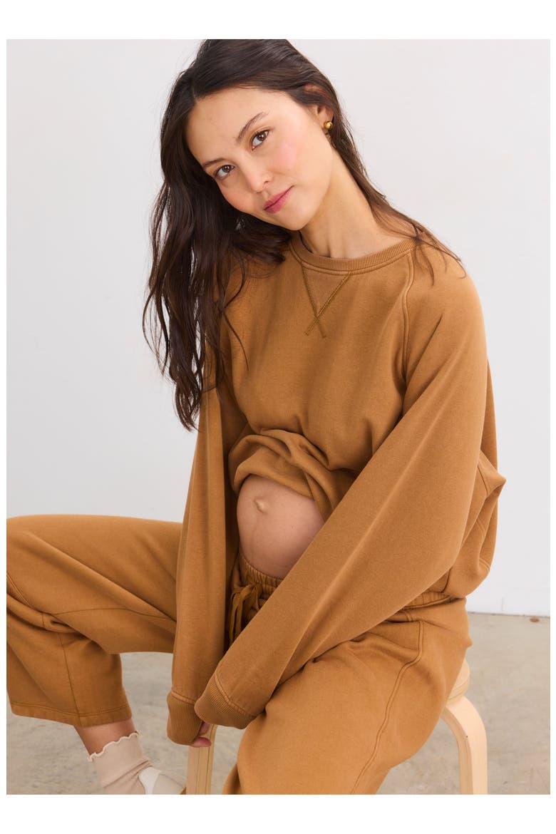 The Romy Pullover Classic Sweatshirt, Alternate, color, Rubber