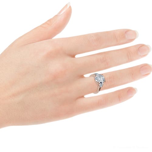 Bliss Diamond Certified 2.63ct Oval & Trapezoid Diamond Ring 14k Gold Or Platinum Lab Grown