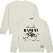 Mitchell & Ness Women's Mitchell & Ness Cream Baltimore Ravens Plus Size Shooting Star Sweatshirt