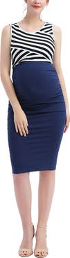 Kimi & Kai Margot Maternity Body-Con Midi Dress