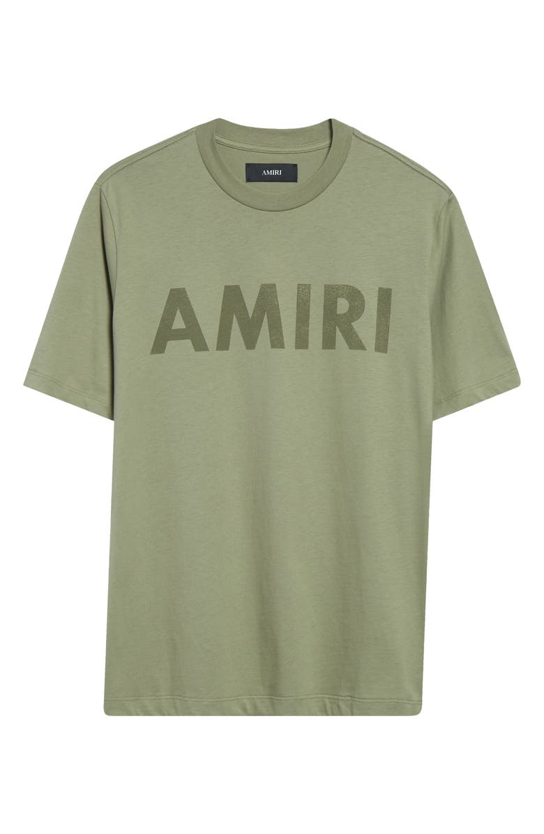 AMIRI Stencil Logo Graphic T-Shirt, Alternate, color, Olive