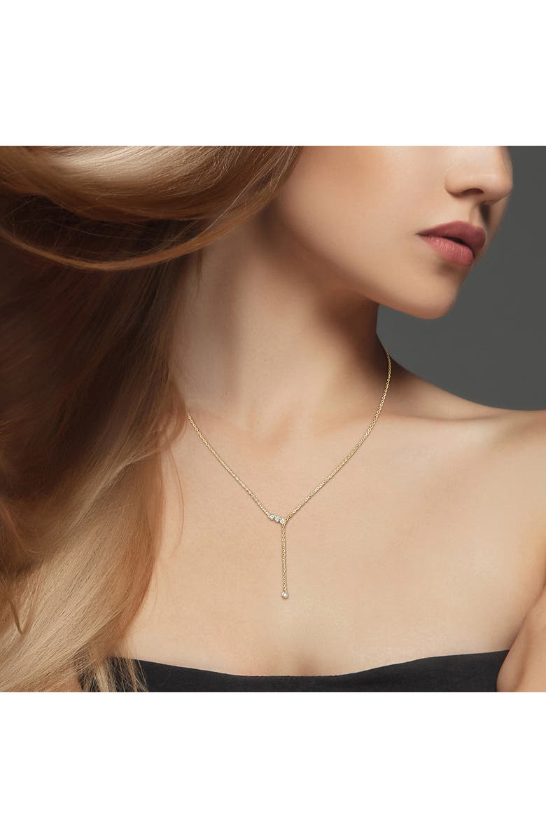 Created Forever Lab Grown Diamond Lariat Necklace - 0.13ct., Alternate, color, 