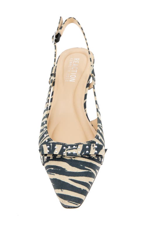 Reaction Kenneth Cole Manchester Slingback Kitten Heel Pump In Animal Print