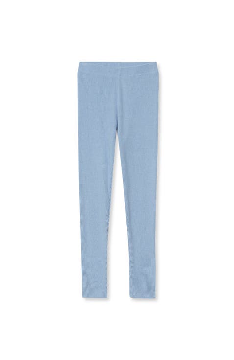 Girls Ribbed Knit Leggings