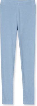 Lands' End Girls Ribbed Knit Leggings